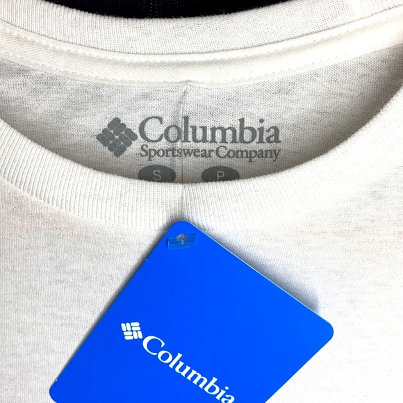 Columbia Men”s T-shirt white Small - Picture 4 of 6
